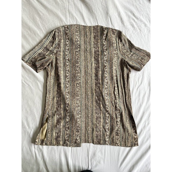 Vintage R&M Richards Karen Kwong Embroidered Hook Closure Shacket Tunic Women 12 - Picture 10 of 10